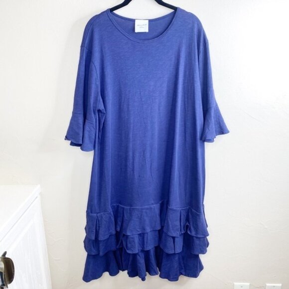 Alison Brett x Casual Navy Layered Ruffle Dress - Picture 1 of 5